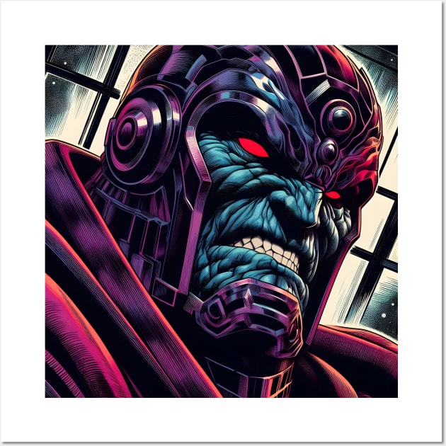 Conquer the Cosmos with Darkseid: Legendary Art and Overlord Designs Await! Wall Art by insaneLEDP